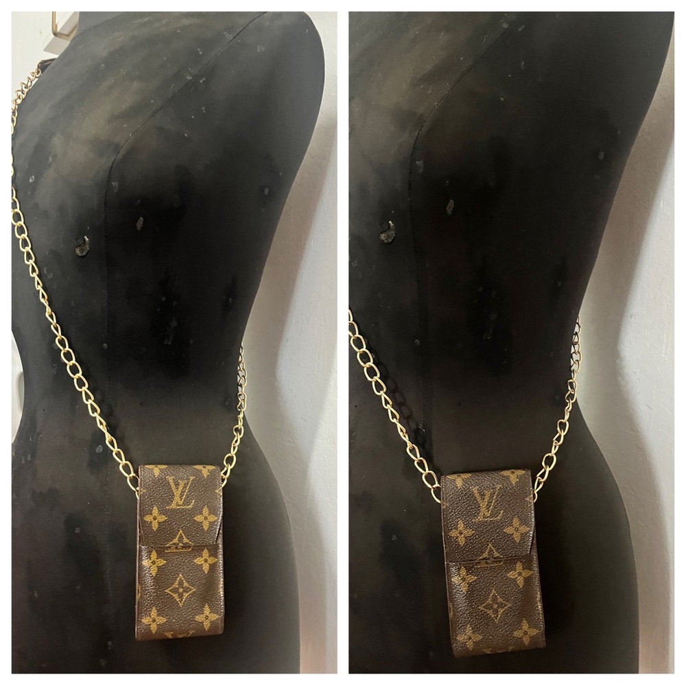 Authentic Louis Vuitton Cigarette Case with Strap